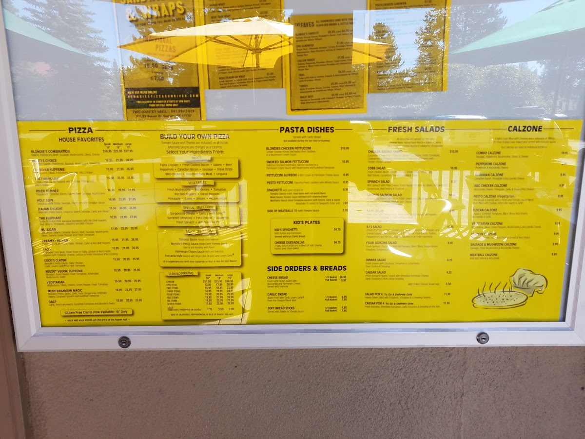 Blondie's Pizza Menu - Image 5